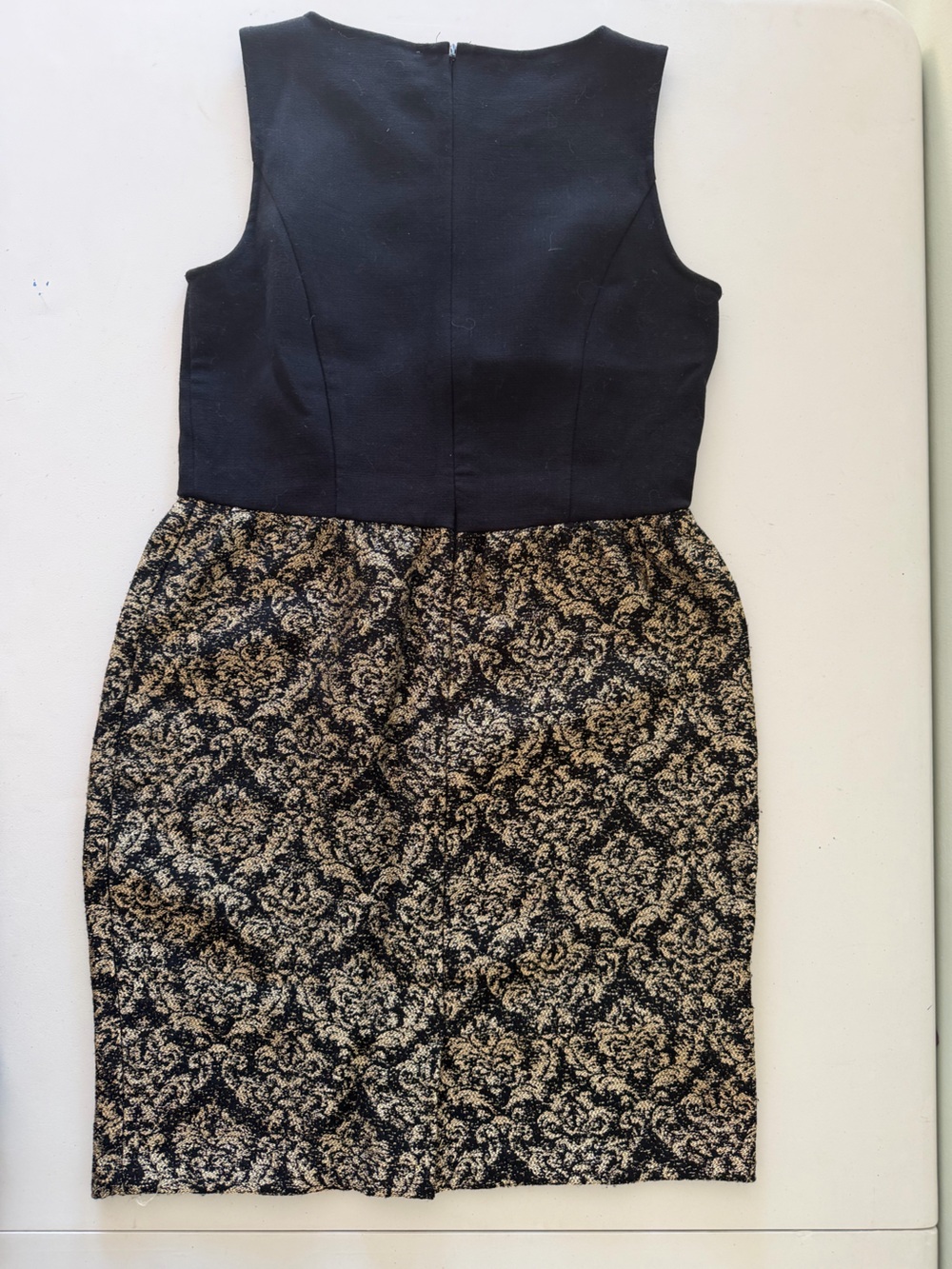 Black & Gold Brocade Dress